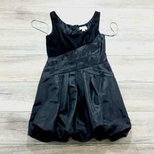 Jessica Simpson Womens Dress 10 Formal Black A-Line Poof Gathered Balloon Flair